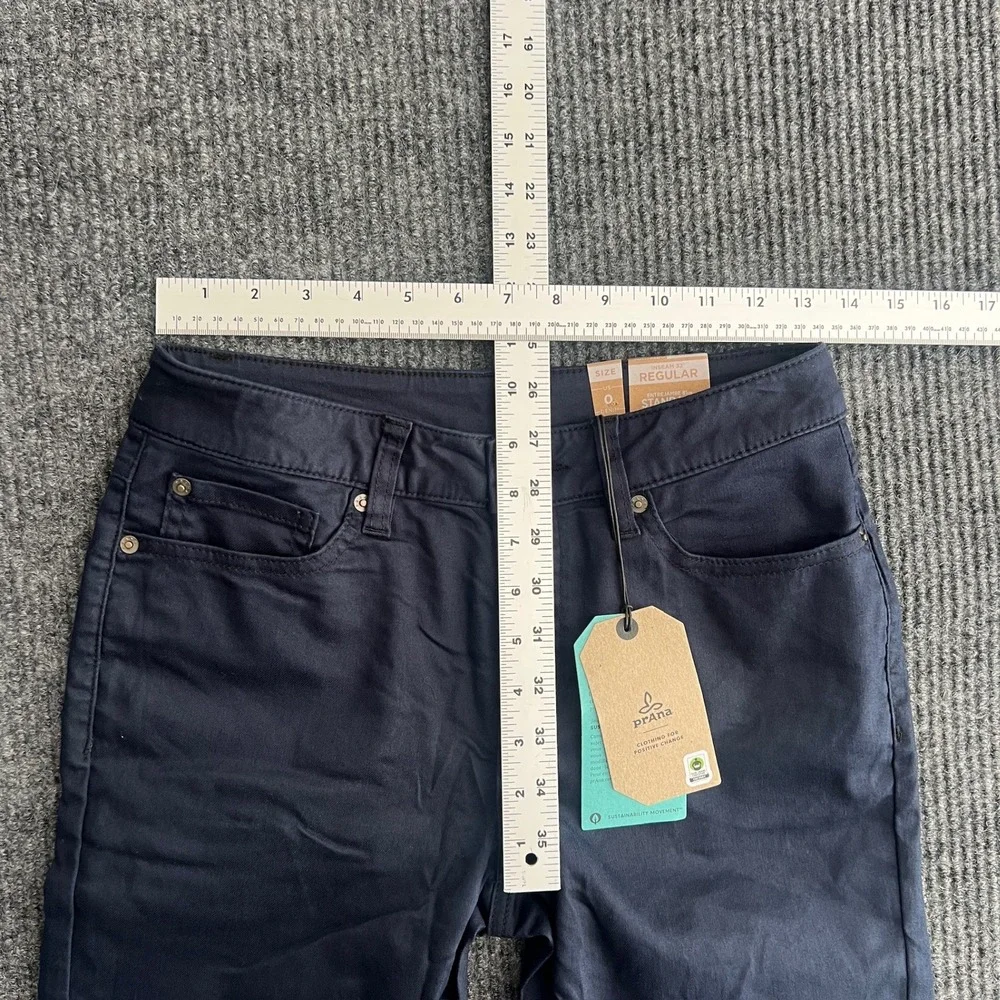 NWT Prana Women's 0 RG Kayla High Rise Jeans Indie‎ Blue Organic Stretch Denim